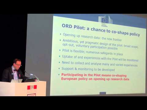 The open access to research data pilot in Horizon 2020 by Daniel Spichtinger