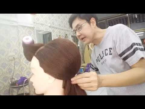 สอนเกล้าผม มวยต่ำช่อทึบ โดย อ.ต้อม นิรันดร์รัตน์ มหาสารคาม
