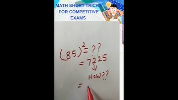 Amazing trick for square numbers#shorts #maths #mathstricks #shortsfeed #ytshorts
