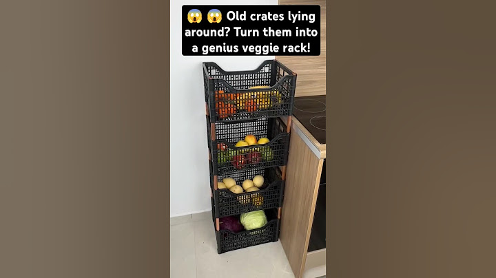 DIY Vegetable Storage Rack from Used Plastic Crates #shorts #diy #kitchen #hacks #ideas #recycling