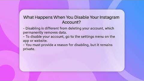What Happens When You Disable Your Instagram Account? - Everyday-Networking