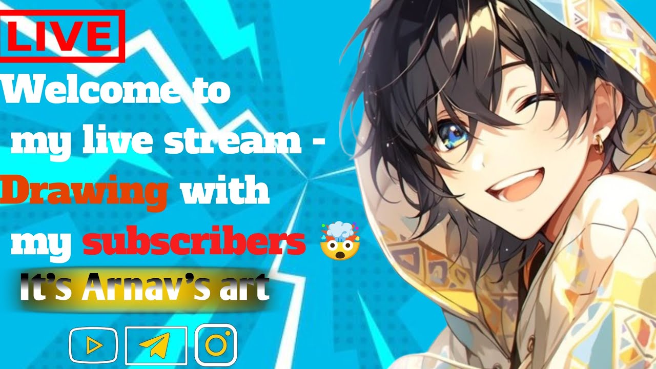 Welcome to my live stream - drawing with my subscribers ☺️ - YouTube