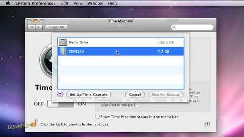 How to Back Up Files with Time Machine For Dummies