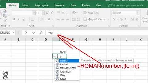 How to Print Roman Numbers in Excel  2016:  How to Type Roman Numbers in Excel  2016