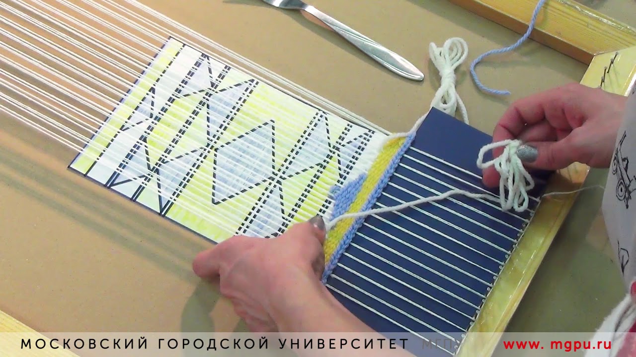 Уроки ткачества гобелена от Сергея Салтыкова. Изготовление рамы, техника ткачества.