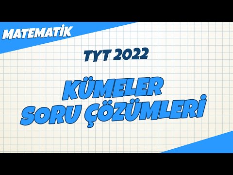 TYT Matematik - Kümeler Soru Çözümleri | TYT Matematik 2022 #hedefekoş