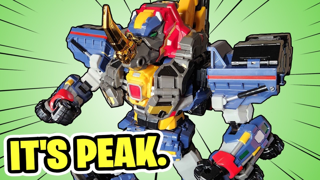 Korean Transformer COMBINERS are INSANE - Metal Cardbot W Solidhorn Review