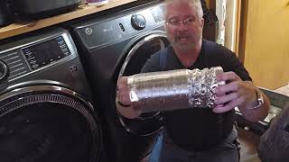 4 Inch Dryer Vent Hose 8FT, Flexible Aluminum Ducting with 6-Layer Foil and Rolled Edge Ends