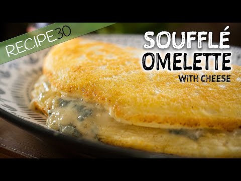 This Souffl Omelette with Cheese is so Fluffy it will Blow Away!