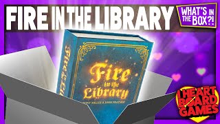 Fire in the Library (From Weird Giraffe Games) Unboxing : What’s in the box?!