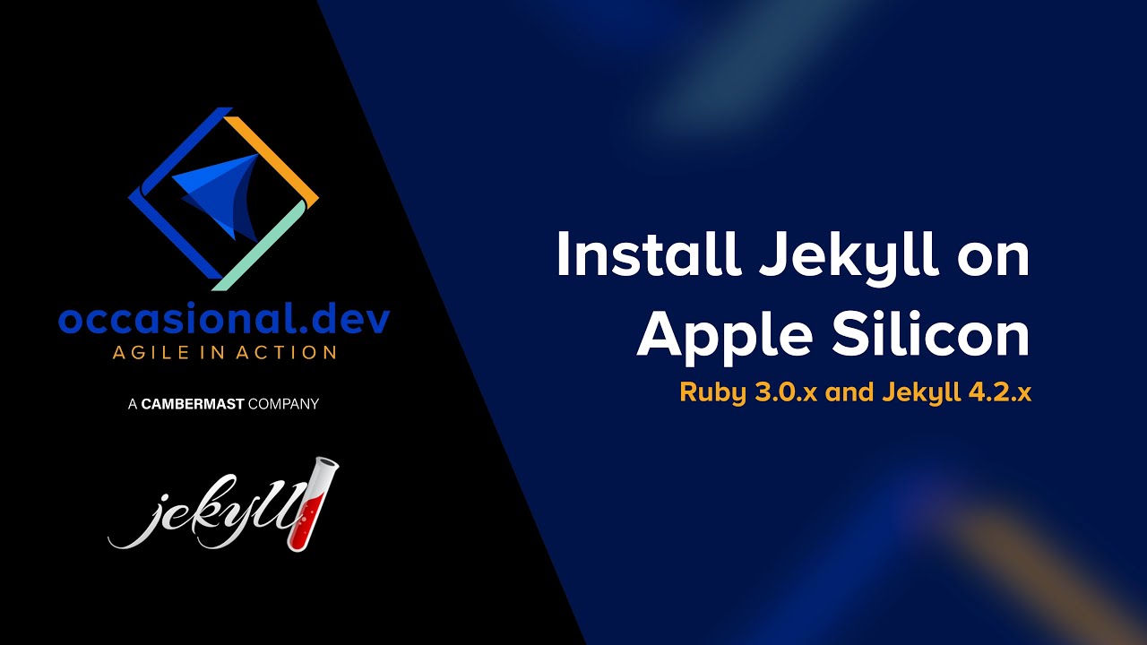 Install Jekyll On Apple Silicon (Jamstack)