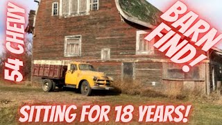 Barn Find 1954 Chevrolet Grain Truck! Will it Run? And Drive? First start in 18 years! Forgotten 54