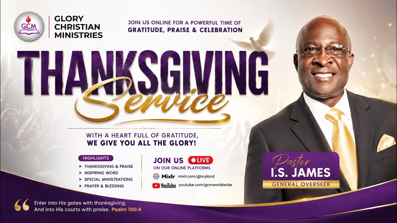 GCM Thanksgiving Service | 30th August 2026 - YouTube