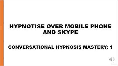Hypnosis: Hypnotise Over The Phone - learn Esoteric Practices