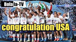 USA champion of concacaf - amerika serikat juara piala emas concacaf 2021