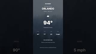 6 PM Orlando Weather Wednesday July 15