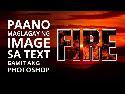 Paano Maglagay ng Image sa Text Gamit ang Photoshop