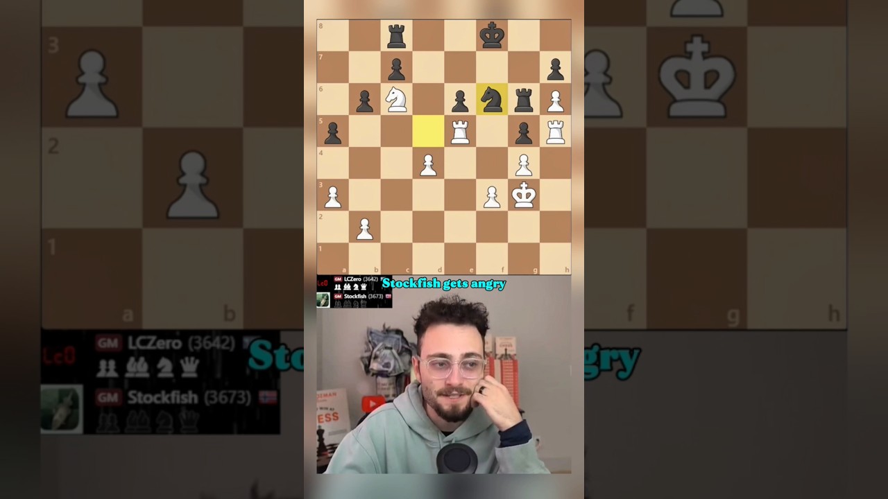 Stockfish sacrifices the Rook against Leela. 