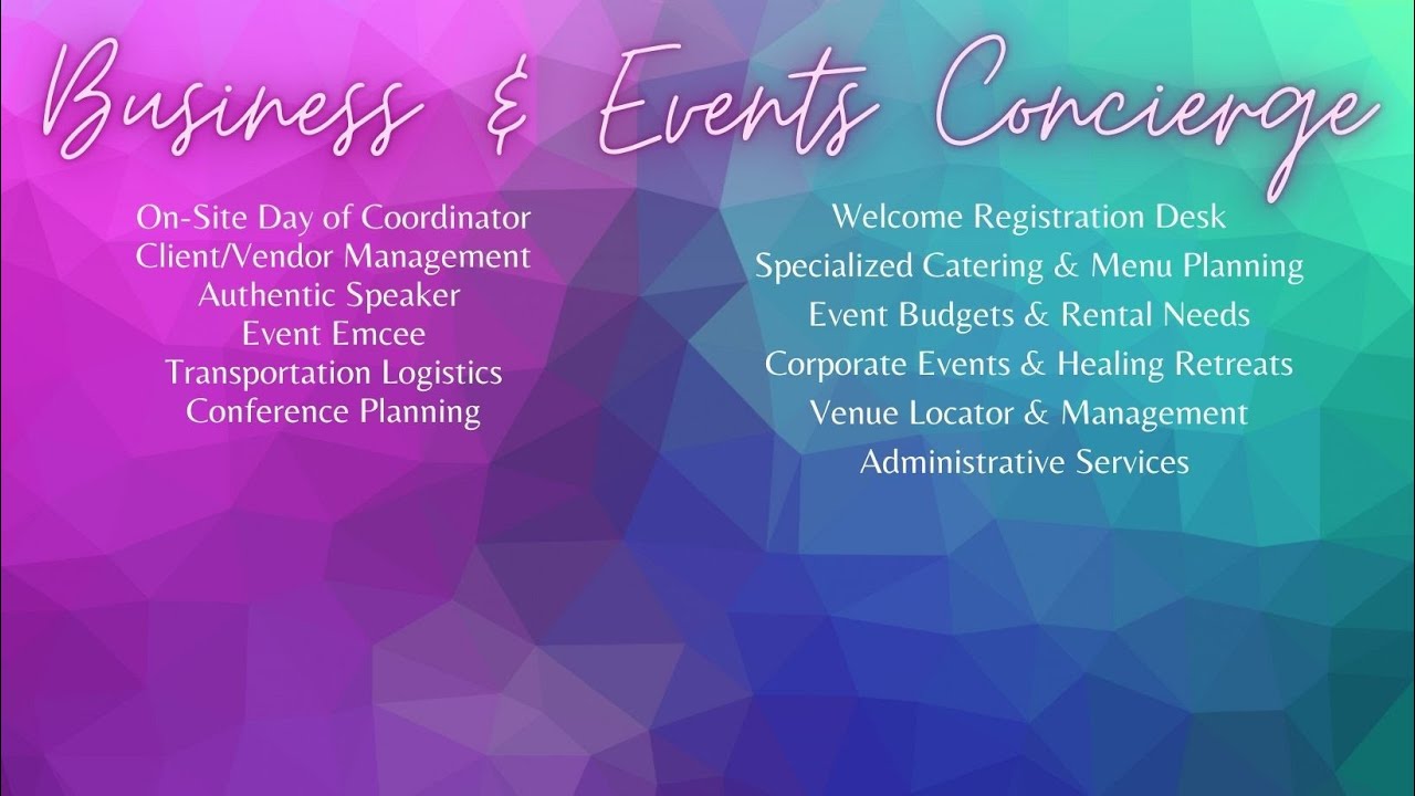 Do You Need Help Planning Your Events?