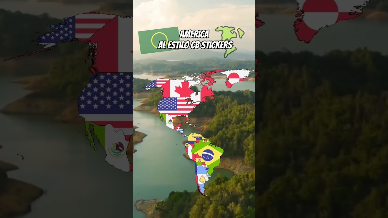 America Al Estilo CB Stickers 