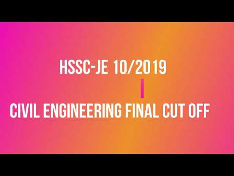 HSSC -JE 10/2019 FINAL EXPECTED CUTOFF AFTER DV