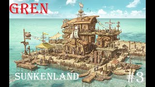 Sunkenland #3 Парк развлечений, Строим базу