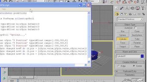 3dsmax custom  attributes and controls