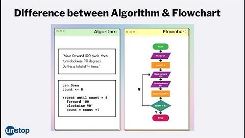 Difference between Flowchart and Algorithm, Computer Science, Class 9, Lecture 2