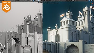 how to create beautiful low poly castle environments in blender