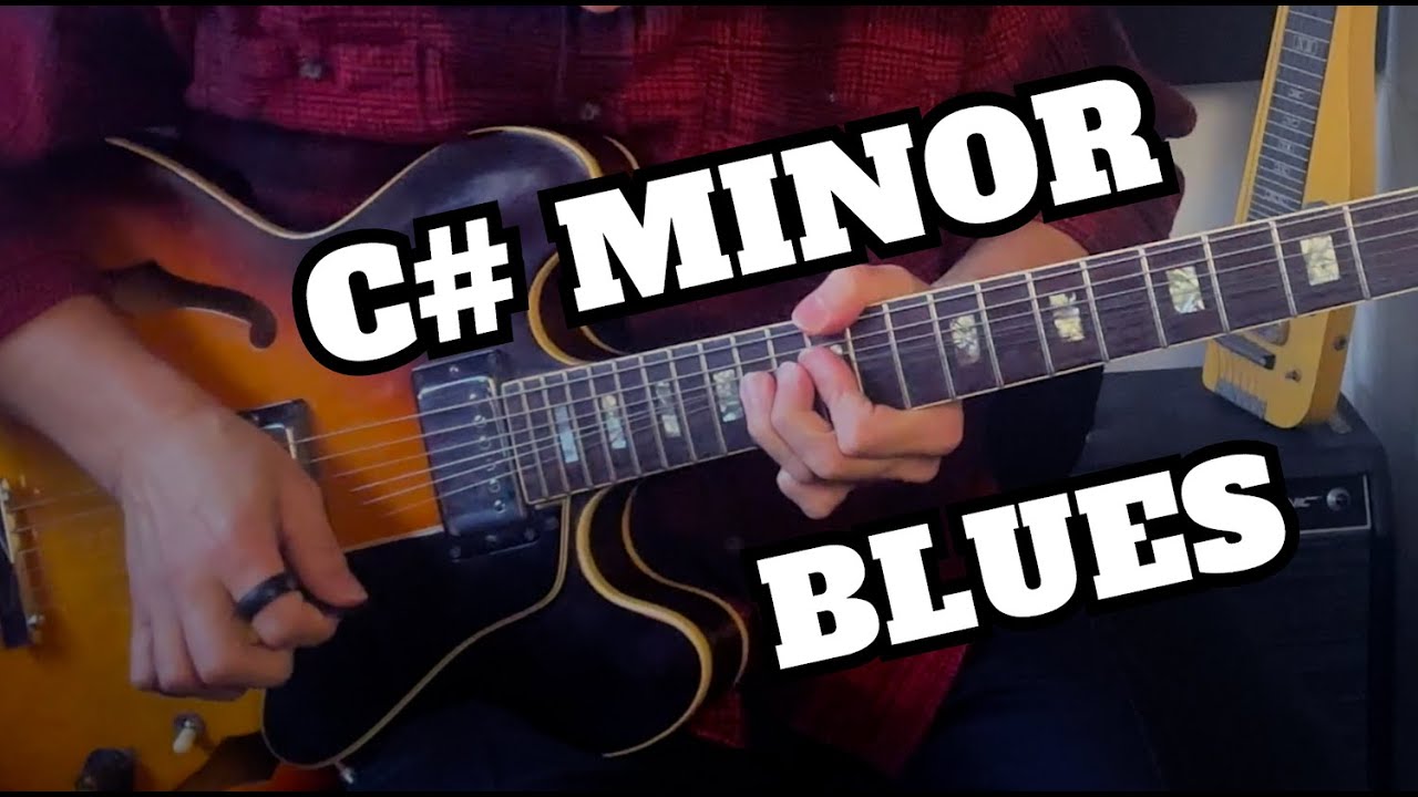 C# Minor Groove Blues Guitar Backing Track Jam