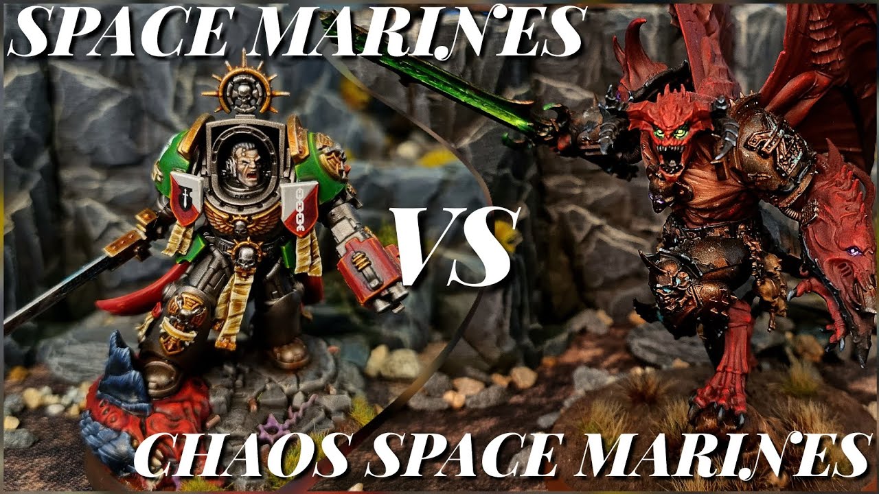 Space Marines Vs Chaos Space Marines. Warhammer 40k Battle Report ...