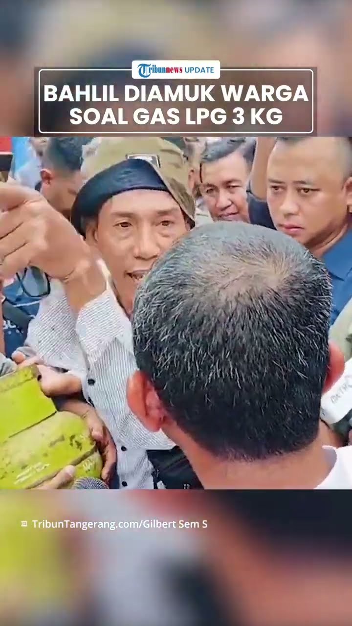 VIRAL, Detik-detik Menteri Bahlil Lahadalia Diamuk Warga Cibodas saat Tinjau Antrean Gas LPG 3 Kg