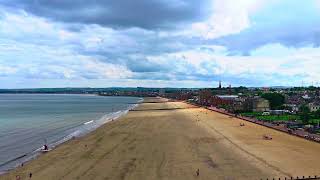 Portobello Beach, Edinburgh , Scotland. 6k Mavic 4 pro. Dlog.