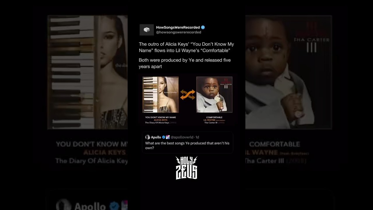 Regardez GUESS WHO LIL WAYNE SAMPLED FOR HIS SONG COMFORTABLE #fyp #viral #viralvideo #lilwayne #kanyewest sur YouTube Regardez GUESS WHO LIL WAYNE SAMPLED FOR HIS SONG COMFORTABLE #fyp #viral #viralvideo #lilwayne #kanyewest sur YouTube