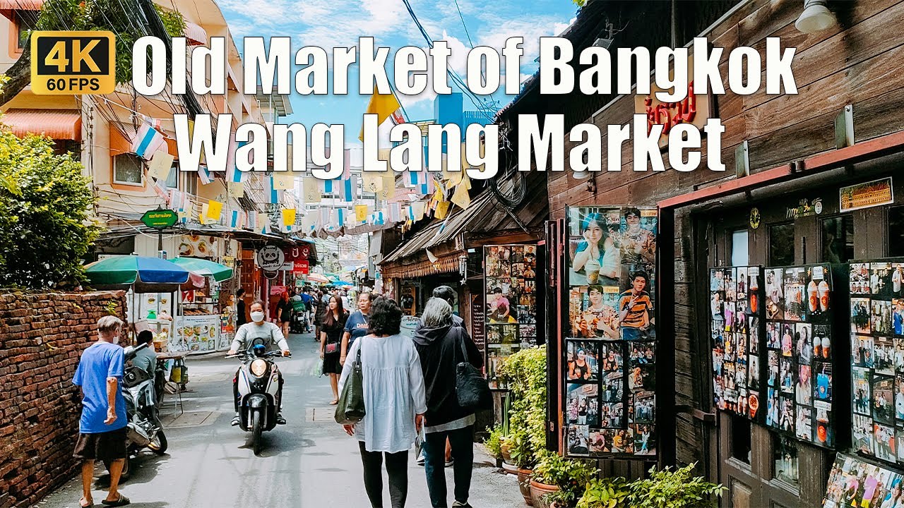 🇹🇭[4K] Walk to the most popular local market in Bangkok | Wang Lang Market ตลาดวังหลัง | July 2023
