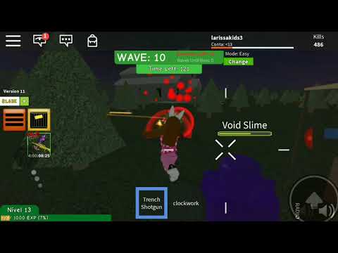Jogando Zombie Attack Roblox Youtube - roblox zombie attack void slime