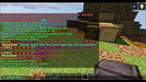 How to use island cobble generators on InsanityCraft SkyBlock - Short version