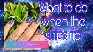 How to Apply Color Street when it Rips/tears!! colorstreet.com/yvonnekl
