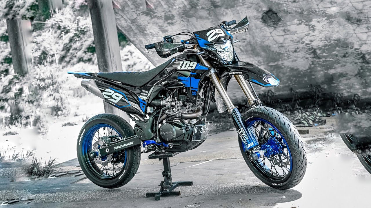 WARNA DAN POSISI KNALPOT YANG GW MAU SUPERMOTO BUILD HONDA