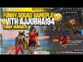 FUNNY SQUAD GAMEPLAY WITH AJJU BHAI #JUSTICE FOR AJJU BHAI 75K DIAMONDS..LOL😂 || TG-FOZYAJAY