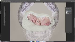 Newborn digital backdrop composite- part 1
