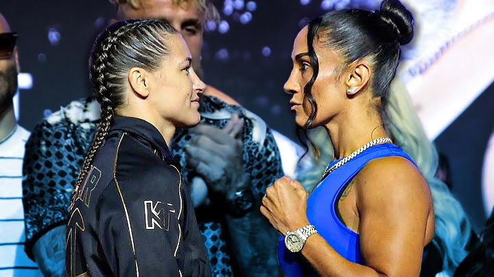 Amanda Serrano SQUARES UP to Katie Taylor in TENSE Face off + Baumgardner vs Miranda face off
