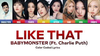 Like That - BABYMONSTER (Ft. Charlie Puth) Mashup [Lyric Video]