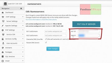 HOW TO SET UP DNS SERVER CENTOS WEB PANEL