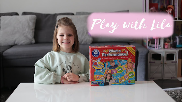 Play with Lila: What a Performance! Game review. Orchard Toys