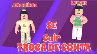 SE CAIR NO TOWER OF HELL TROCA DE CONTA NO ROBLOX!! @luccaspanda