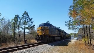 {5282} CSX Q400-15 8 Motors In Full Throttle Position With 776 Axels Heads North!!!