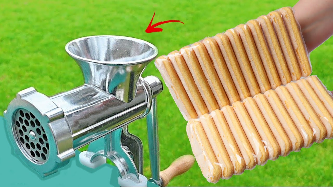 EXPERIMENT !! MEAT GRINDER VS BISCUITS | ASMR