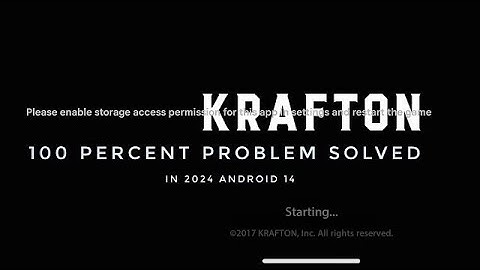 BGMI Please Enable Storage Access Permission Issue Solution 🔥🔥🔥 2024 Android 14 💯 Percent