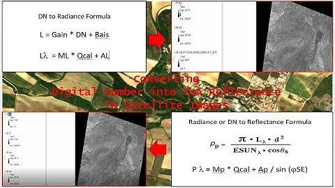 Converting DN (digital number) into Top of Atmospheric ( Reflectance) in Satellite Images